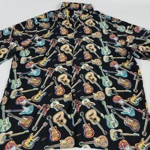 Reyn Spooner Guitar Hawaiian Relax XXL Shirt A90EP
